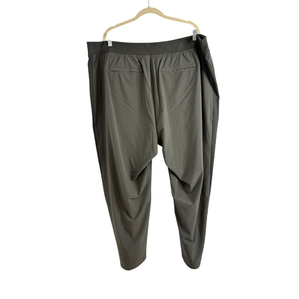 Athleta Brooklyn Ankle Pant Olive Green Elastic Waistband Womens Size 24 NEW - Picture 3 of 10